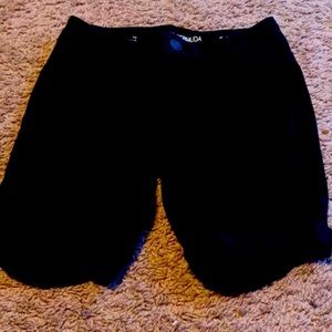 Black basic shorts
